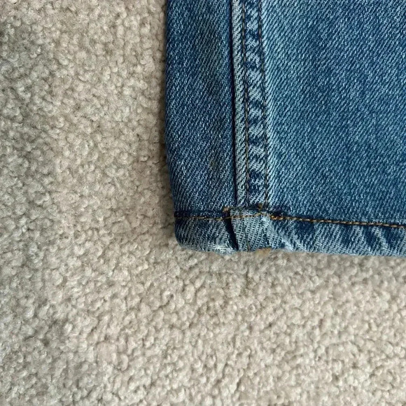 Denim Co. Medium Wash Blue High Waisted Cotton Straight Leg Jeans Size 8 - Picture 6 of 9